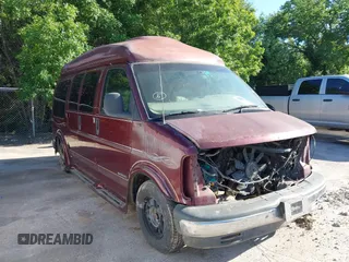 1999 Chevrolet Express z VIN 1GBFG15R2X1021380, wystawiony jako IAAI lot #42241403 z przebiegiem Nie podano mil oraz . Historia ofert i sprzedaży dostępna na DreamBid. Obrazek 1.
