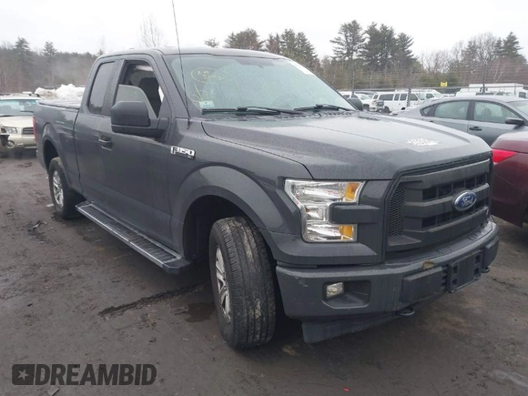 2017 Ford F-150 XL with VIN 1FTEX1E89HKD96516, listed as a IAAI auction lot 41609804 with 166,019 mi miles. Bid and sale history available at carsss.com. Image 1.