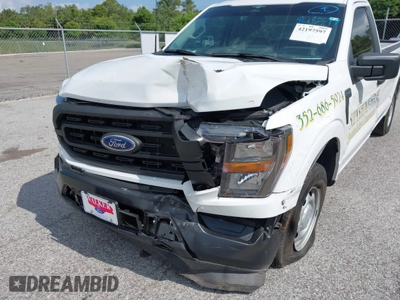 2023 Ford F-150 XL with VIN 1FTMF1CP7PKF84555, listed as a IAAI auction lot 42197597 with 12,216 mi miles and . Bid and sale history available at DreamBid. Image 6.
