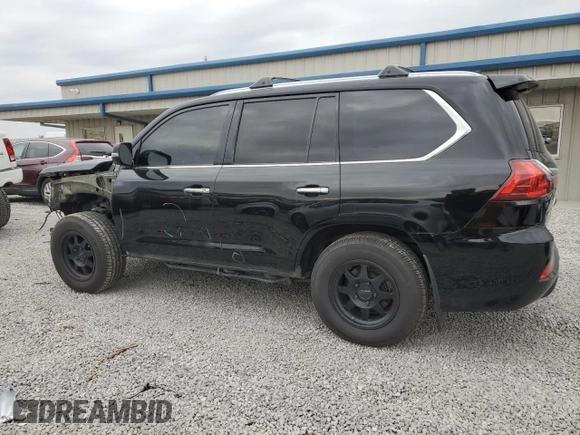 2019 Lexus LX 570 with VIN JTJHY7AX7K4310302, listed as a Copart auction lot 82034744 with 96,980 mi miles and Salvage title. Bid and sale history available at DreamBid. Image 2.