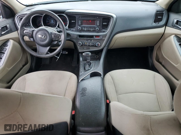 2015 Kia Optima LX with VIN KNAGM4A73F5572274, listed as a Copart auction lot 50986475 with 108,619 mi miles and Salvage Title. Bid and sale history available at carsss.com. Image 8.