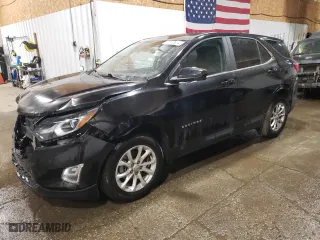 2021 Chevrolet Equinox LT with VIN 2GNAXUEV2M6122360, listed as a Copart auction lot 52100814 with 64,836 mi miles and Salvage Title. Bid and sale history available at carsss.com. Image 1.