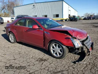 2008 Cadillac CTS AWD w/1SB with VIN 1G6DT57V680157361, listed as a Copart auction lot 83477184 with 0 mi miles and Salvage Title. Bid and sale history available at carsss.com. Image 4.