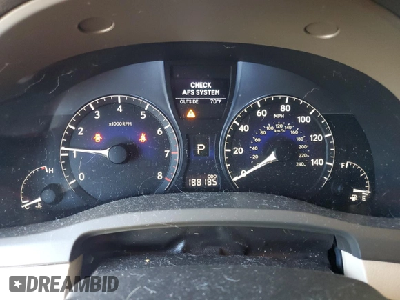 2010 Lexus RX 350 with VIN JTJBK1BA1A2413496, listed as a Copart auction lot 52710295 with 188,185 mi miles and Salvage Title. Bid and sale history available at carsss.com. Image 9.