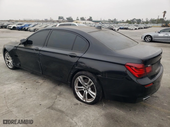 2013 BMW 7 Series 740Li with VIN WBAYE4C51DD137687, listed as a Copart auction lot 76103944 with 134,609 mi miles and Salvage Title. Bid and sale history available at carsss.com. Image 2.