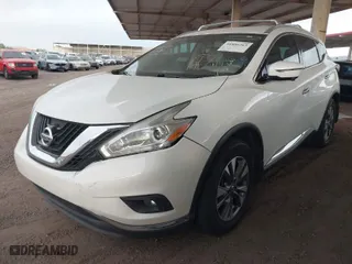 2016 Nissan Murano S with VIN 5N1AZ2MG7GN135661, listed as a IAAI auction lot 41886263 with 96,105 mi miles. Bid and sale history available at carsss.com. Image 2.
