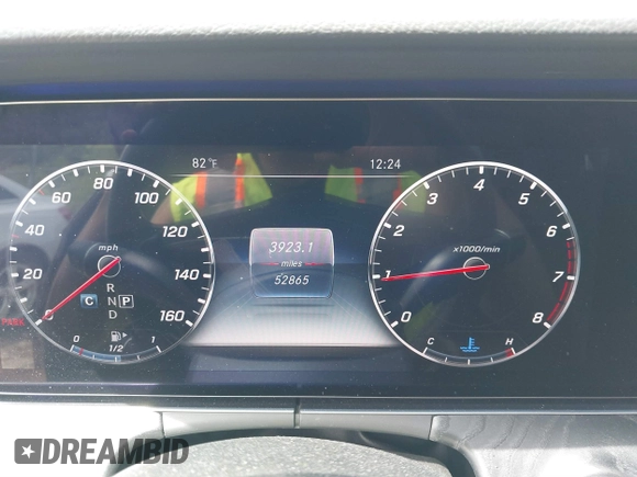 2018 Mercedes-Benz E with VIN WDDZF4KB2JA381699, listed as a IAAI auction lot 39407980 with 52,865 mi miles. Bid and sale history available at carsss.com. Image 7.