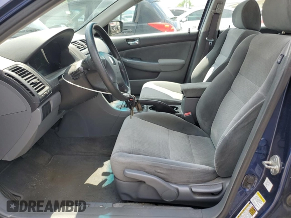 2005 Honda Accord LX with VIN 1HGCM56405A153344, listed as a Copart auction lot 63668715 with 118,180 mi miles and Salvage title. Bid and sale history available at DreamBid. Image 7.