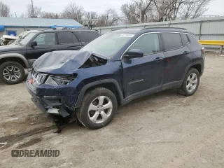 2018 Jeep Compass Latitude with VIN 3C4NJDBB6JT138932, listed as a Copart auction lot 44770095 with 109,540 mi miles and Salvage Title. Bid and sale history available at DreamBid. Image 1.