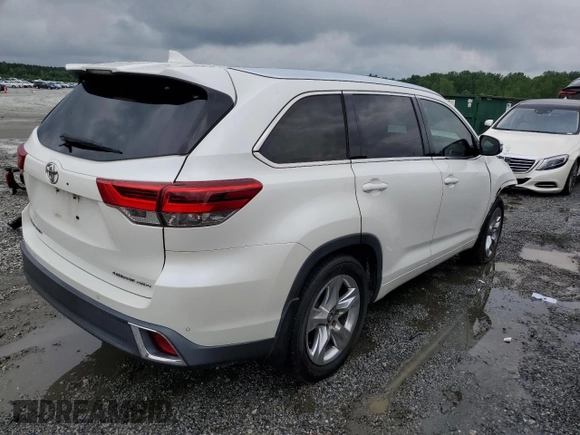 2019 Toyota Highlander Limited with VIN 5TDDZRFH7KS968833, listed as a Copart auction lot 54575595 with 125,176 mi miles and Salvage title. Bid and sale history available at DreamBid. Image 3.