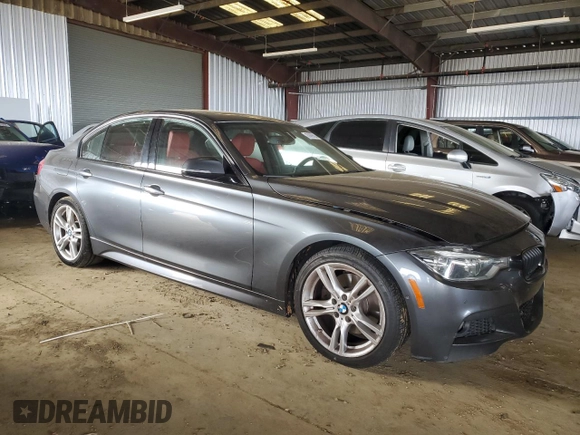 2017 BMW 3 Series 330e iPerformance with VIN WBA8E1C3XHA158851, listed as a Copart auction lot 85889824 with 135,625 mi miles and Salvage Title. Bid and sale history available at carsss.com. Image 4.