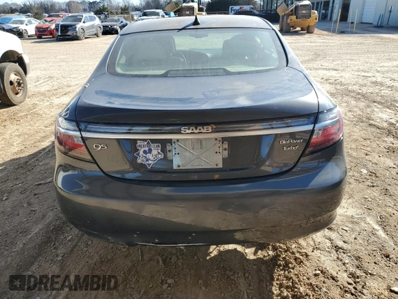 2011 Saab 9-5 Turbo4 with VIN YS3GN4AR8B4005469, listed as a Copart auction lot 46340165 with 183,914 mi miles and Salvage Title. Bid and sale history available at carsss.com. Image 6.