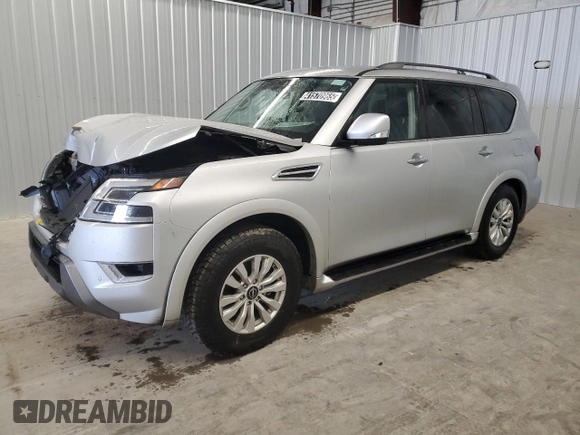 2023 Nissan Armada SV with VIN JN8AY2AD8P9690973, listed as a Copart auction lot 41570965 with 41,414 mi miles and Salvage title. Bid and sale history available at DreamBid. Image 1.