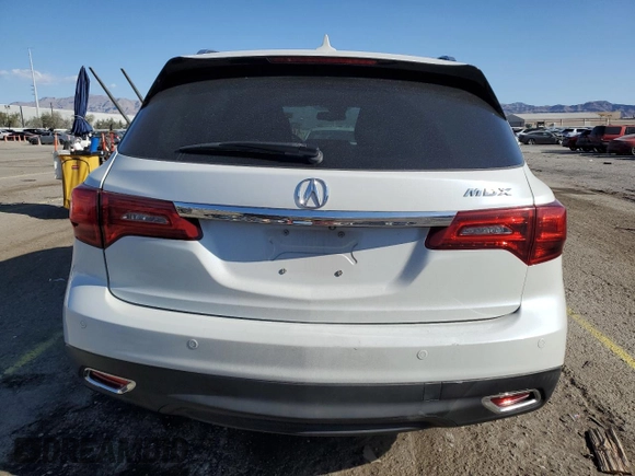 2015 Acura MDX Advance/Entertainment Pkg with VIN 5FRYD3H86FB007658, listed as a Copart auction lot 51811295 with 105,265 mi miles and Salvage Title. Bid and sale history available at carsss.com. Image 6.