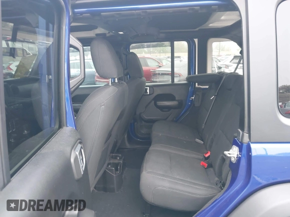 2018 Jeep Wrangler Unlimited Sport S with VIN 1C4HJXDG7JW235946, listed as a IAAI auction lot 42473146 with 37,973 mi miles and . Bid and sale history available at DreamBid. Image 8.