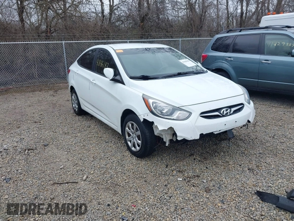 2012 Hyundai Accent GLS with VIN KMHCT4AE8CU207332, listed as a IAAI auction lot 41846183 with 163,190 mi miles. Bid and sale history available at carsss.com. Image 1.