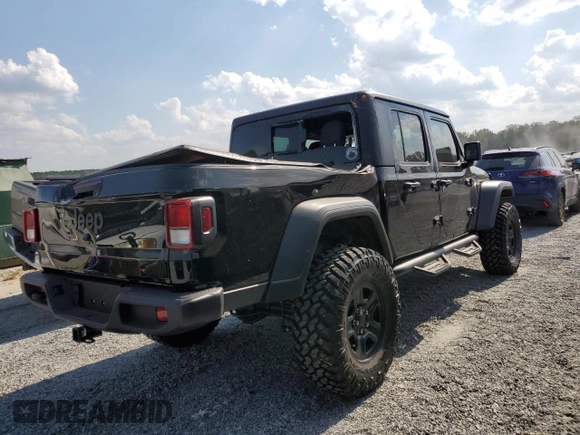 2024 Jeep Gladiator Sport z VIN 1C6HJTAG1RL109471, wystawiony jako Copart lot #74137604 z przebiegiem 1 667 mil mil oraz Szkoda całkowita • Salvage title. Historia ofert i sprzedaży dostępna na DreamBid. Obrazek 3.