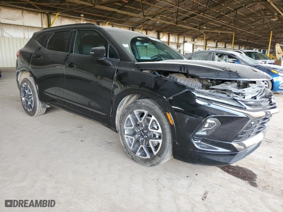2023 Chevrolet Blazer RS with VIN 3GNKBERS1PS100641, listed as a Copart auction lot 87432734 with 32,217 mi miles and Salvage Title. Bid and sale history available at carsss.com. Image 4.