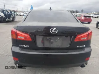 2008 Lexus IS with VIN JTHBK262482071014, listed as a Copart auction lot 53658945 with 127,798 mi miles and Salvage Title. Bid and sale history available at carsss.com. Image 6.