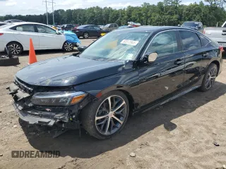 2022 Honda Civic Touring with VIN 2HGFE1F9XNH300219, listed as a Copart auction lot 60513965 with 82,732 mi miles and Salvage title. Bid and sale history available at DreamBid. Image 1.