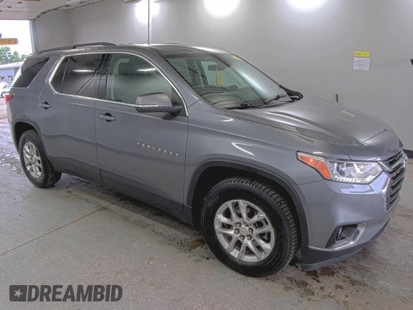 2021 Chevrolet Traverse LT Cloth z VIN 1GNEVGKW8MJ192048, wystawiony jako IAAI lot #42556137 z przebiegiem 106 304 mil mil oraz . Historia ofert i sprzedaży dostępna na DreamBid. Obrazek 1.