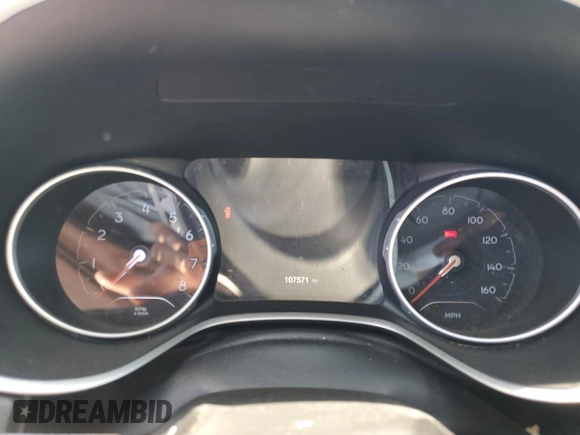 2019 Jeep Compass Limited with VIN 3C4NJCCB8KT675599, listed as a Copart auction lot 54656515 with 107,571 mi miles and Salvage title. Bid and sale history available at DreamBid. Image 9.