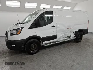 2023 Ford Transit Cargo with VIN 1FTBR1Y84PKB67779, listed as a Copart auction lot 45707285 with 16,861 mi miles and Clean Title. Bid and sale history available at carsss.com. Image 1.