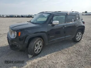 2015 Jeep Renegade Limited с VIN ZACCJBDT3FPB83908, выставлен на аукционе Copart как лот 58813075 с пробегом 124 333 миль миль и Списание • Salvage title. История ставок и продаж доступна на DreamBid. Изображение 1.