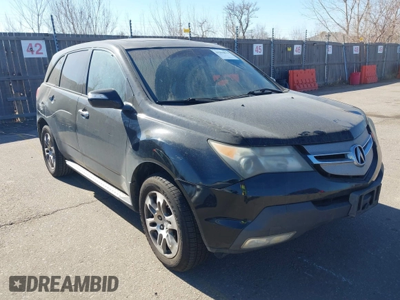 2007 Acura MDX Tech Pkg with VIN 2HNYD28357H519904, listed as a IAAI auction lot 41504879 with 1 mi miles. Bid and sale history available at carsss.com. Image 1.