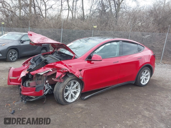2022 Tesla Model Y Long Range with VIN 7SAYGDEE1NF442159, listed as a IAAI auction lot 41674506 with 82,355 mi miles and . Bid and sale history available at DreamBid. Image 21.