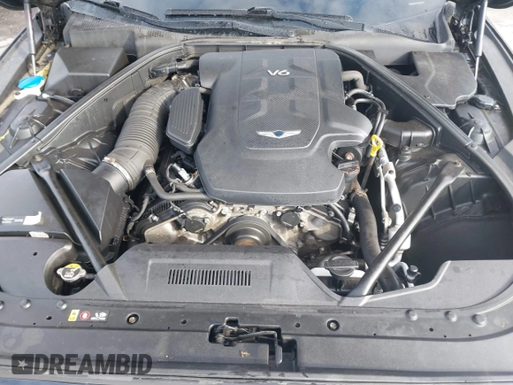 2018 Genesis G80 3.8L with VIN KMHGN4JE0JU246022, listed as a IAAI auction lot 41855219 with 106,277 mi miles. Bid and sale history available at carsss.com. Image 10.