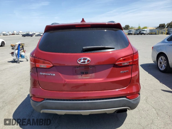 2014 Hyundai Santa Fe Sport with VIN 5XYZU3LB8EG218845, listed as a Copart auction lot 54271205 with 138,100 mi miles and Clean Title. Bid and sale history available at carsss.com. Image 6.