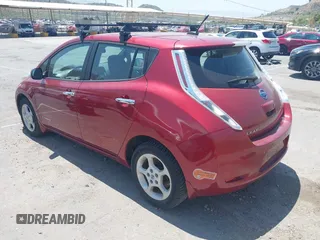 2013 Nissan LEAF SL with VIN 1N4AZ0CP3DC403872, listed as a IAAI auction lot 41669356 with 65,955 mi miles. Bid and sale history available at carsss.com. Image 3.