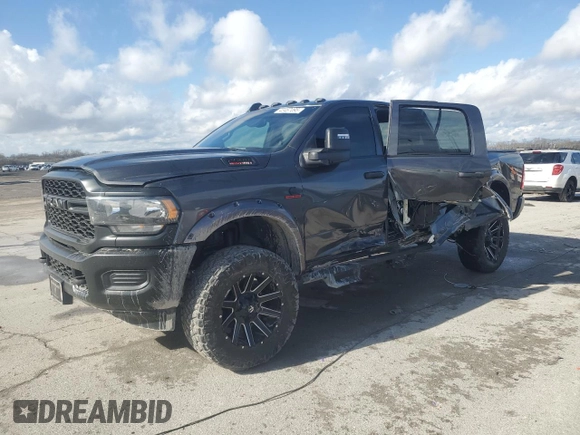 2024 Ram 2500 Tradesman with VIN 3C6UR5CL5RG332347, listed as a Copart auction lot 43467095 with 4,789 mi miles and Salvage Title. Bid and sale history available at carsss.com. Image 1.