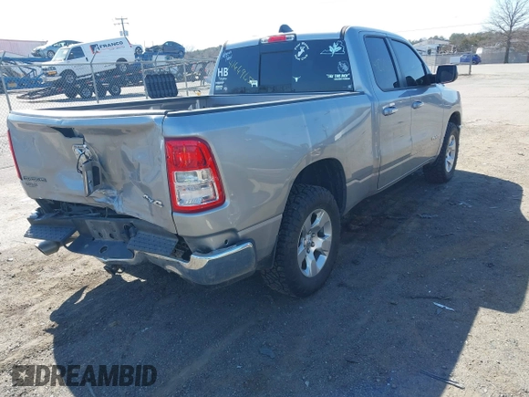 2020 Ram 1500 Big Horn with VIN 1C6SRFBTXLN165027, listed as a IAAI auction lot 41669655 with 62,341 mi miles. Bid and sale history available at carsss.com. Image 4.