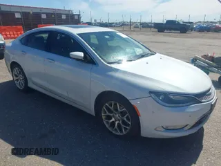 2015 Chrysler 200 C with VIN 1C3CCCEG8FN624043, listed as a IAAI auction lot 42045910 with 96,143 mi miles. Bid and sale history available at carsss.com. Image 1.