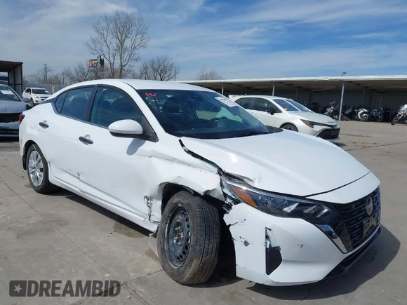 2025 Nissan Sentra S with VIN 3N1AB8BV5SY206433, listed as a IAAI auction lot 41790895 with 952 mi miles and . Bid and sale history available at DreamBid. Image 1.