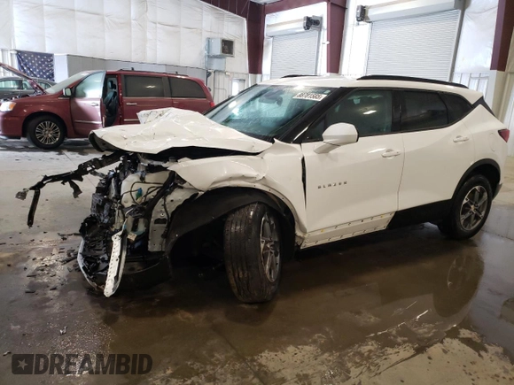 2024 Chevrolet Blazer LT with VIN 3GNKBHR40RS173554, listed as a Copart auction lot 88781585 with 34,117 mi miles and Salvage title. Bid and sale history available at DreamBid. Image 1.