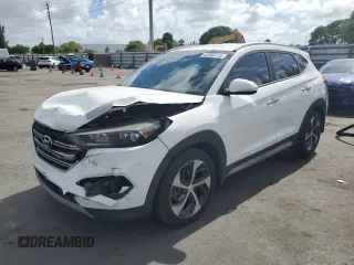2017 Hyundai Tucson Value with VIN KM8J33A27HU458700, listed as a Copart auction lot 53260115 with 140,488 mi miles and Salvage title. Bid and sale history available at DreamBid. Image 1.