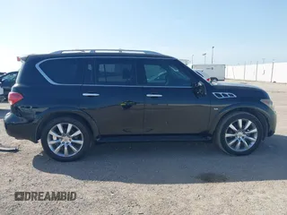 2014 Infiniti QX80 with VIN JN8AZ2NF2E9555610, listed as a IAAI auction lot 42765210 with 215,717 mi miles and . Bid and sale history available at DreamBid. Image 13.
