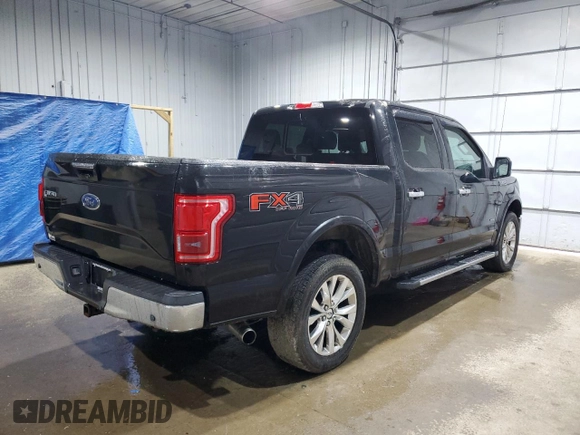 2015 Ford F-150 XLT with VIN 1FTEW1EG0FFB17941, listed as a Copart auction lot 49900765 with 92,602 mi miles and Salvage Title. Bid and sale history available at carsss.com. Image 3.
