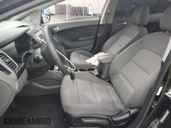 2017 Kia Forte LX with VIN 3KPFK4A72HE039599, listed as a Copart auction lot 47497035 with 148,627 mi miles and Salvage Title. Bid and sale history available at carsss.com. Image 7.