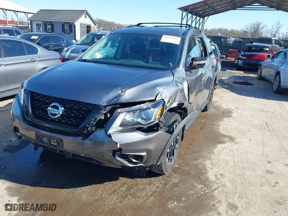 2020 Nissan Pathfinder SL with VIN 5N1DR2CM3LC625816, listed as a IAAI auction lot 41590656 with 69,752 mi miles. Bid and sale history available at carsss.com. Image 2.