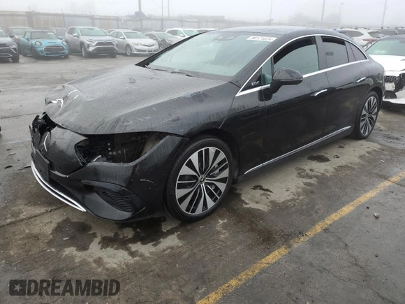 2023 Mercedes-Benz EQE with VIN W1KEG2BB8PF014575, listed as a Copart auction lot 54380985 with 15,189 mi miles and Salvage Title. Bid and sale history available at carsss.com. Image 1.