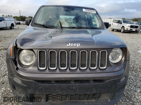 2018 Jeep Renegade Sport with VIN ZACCJAAB4JPG68377, listed as a Copart auction lot 78900044 with 141,457 mi miles and Salvage Title. Bid and sale history available at DreamBid. Image 5.