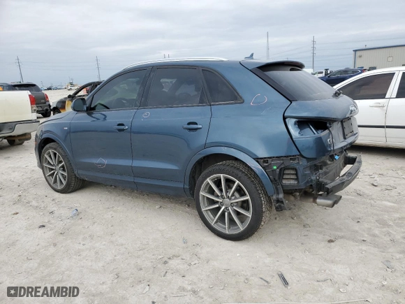 2018 Audi Q3 Premium with VIN WA1BCCFS5JR008788, listed as a Copart auction lot 46404405 with 42,264 mi miles and Salvage Title. Bid and sale history available at carsss.com. Image 2.