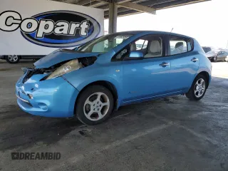 2012 Nissan LEAF SL z VIN JN1AZ0CP9CT026962, wystawiony jako Copart lot #57067035 z przebiegiem 76 392 mil mil oraz Czysty tytuł • Clean title. Historia ofert i sprzedaży dostępna na DreamBid. Obrazek 1.