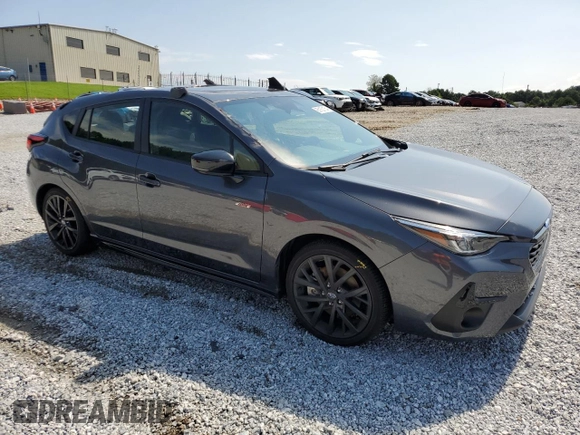 2024 Subaru Impreza RS with VIN JF1GUHJC5R8335169, listed as a Copart auction lot 65153154 with 6,521 mi miles and Salvage Title. Bid and sale history available at carsss.com. Image 4.