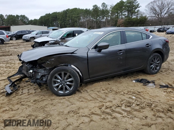 2021 Mazda 6 Sport with VIN JM1GL1UM1M1608795, listed as a Copart auction lot 85858734 with 98,198 mi miles and Salvage Title. Bid and sale history available at carsss.com. Image 1.