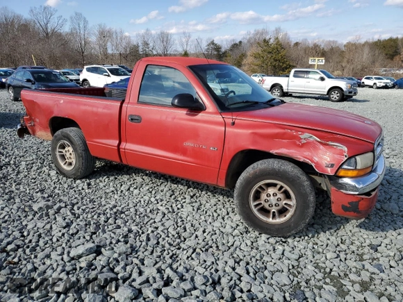 1997 Dodge Dakota with VIN 1B7FL26X9VS178759, listed as a Copart auction lot 42441975 with 293,227 mi miles and Salvage Title. Bid and sale history available at carsss.com. Image 4.